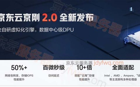 京东云京刚2.0自研芯片虚拟化引擎，数据中心级DPU