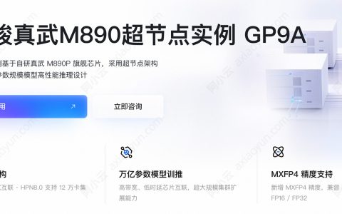 阿里云灵骏真武M890芯片：超节点实例GP9A，万亿参数MoE推理