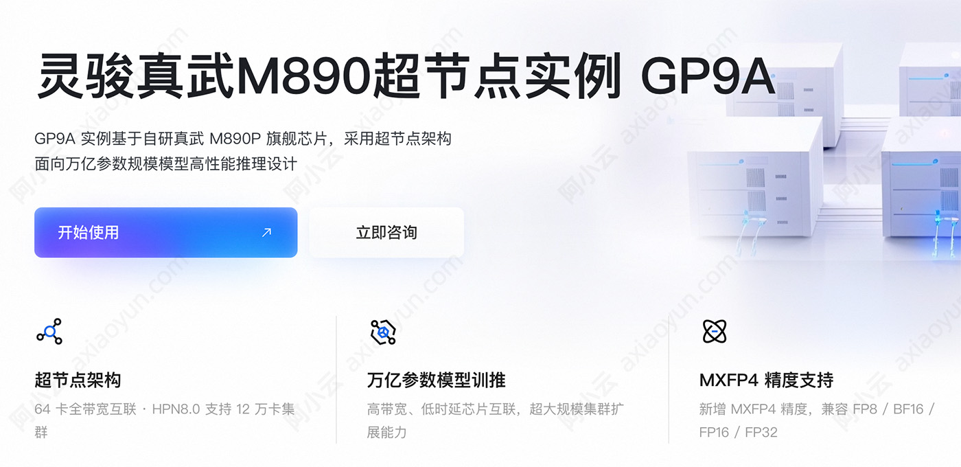 阿里云灵骏超节点GP9A实例（真武M890芯片）