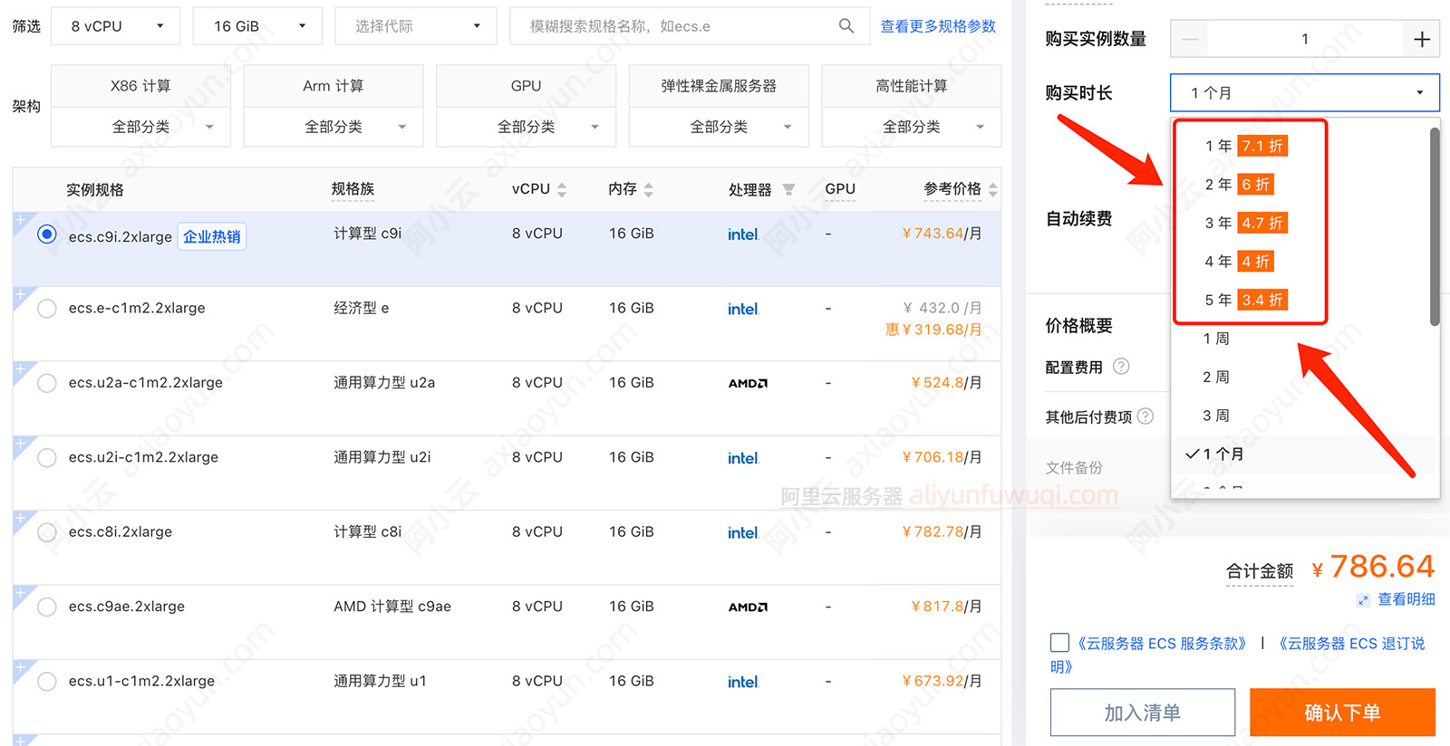 阿里云服务器8核16G优惠折扣